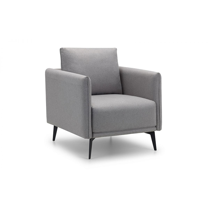 Rohe Platinum Wool Effect Armchair - Click Image to Close